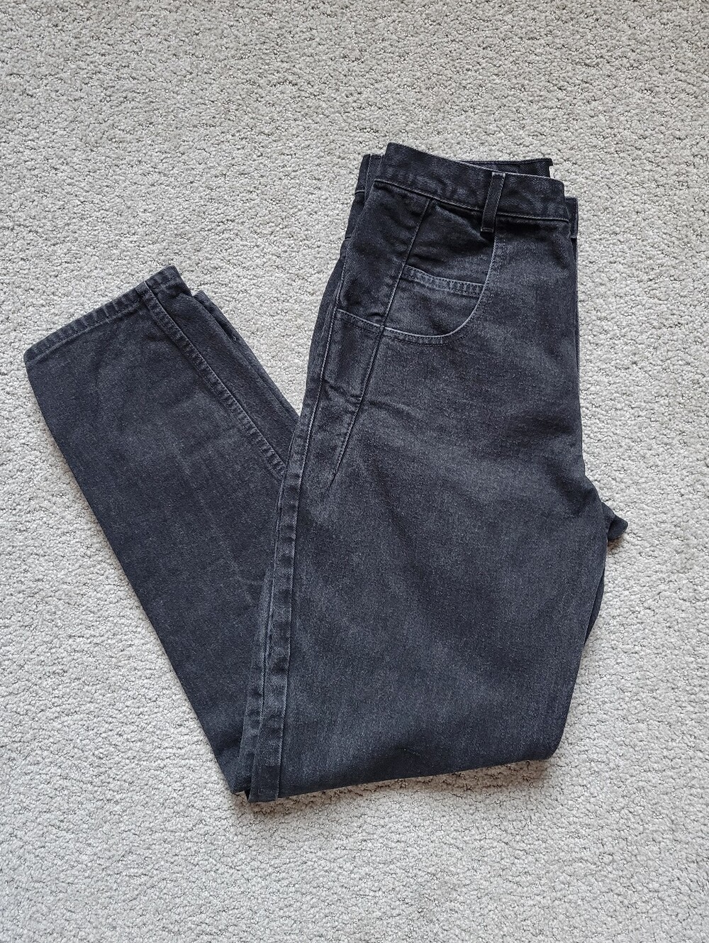 VTG 90s Guess Pascal Black High Waisted Mom Jeans Made in USA 31 x 32 - Picture 2 of 11